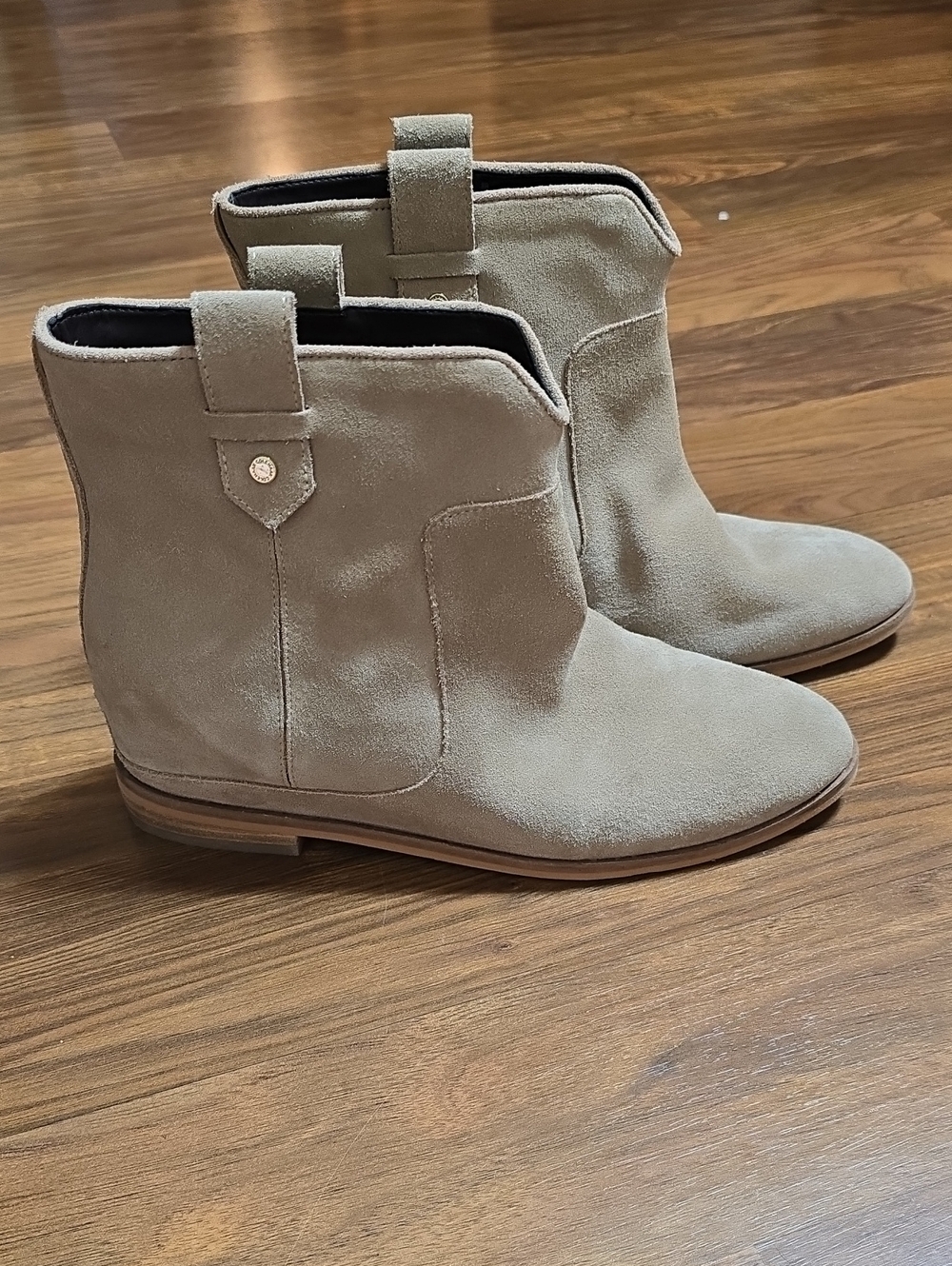 Cole Haan Grand Series "Raya" Suede Hidden Wedge Bootie